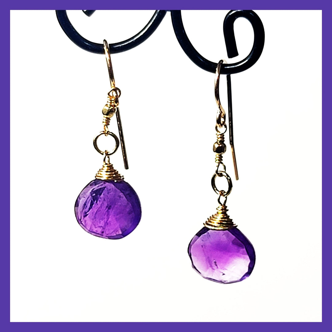 Amethyst Earrings - Leila Jewels