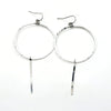 Hammered Circle Earrings - Leila Jewels