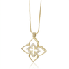 Mother of Pearl Venetian Clover Pendant Necklace - Leila Jewels