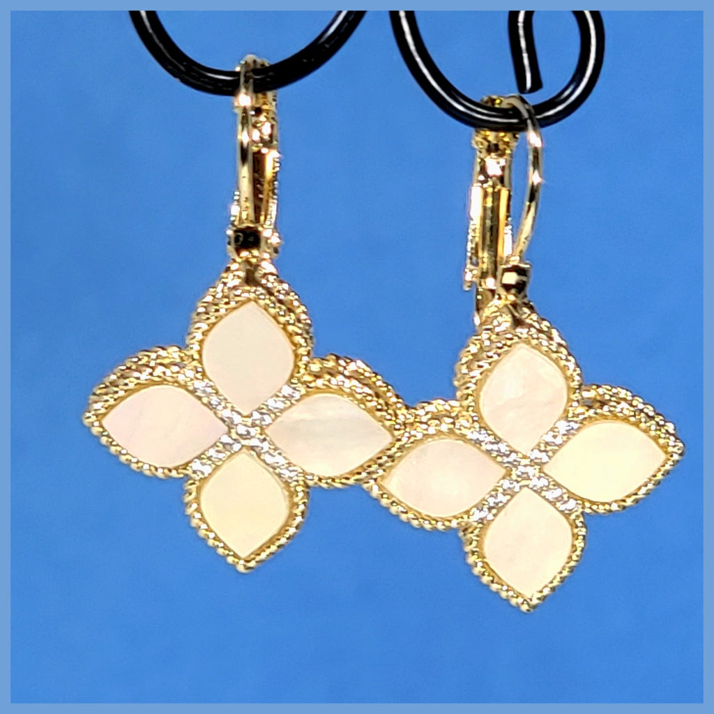 Venetian Style Drop Earrings - Leila Jewels