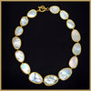 Graduated Mother - of - Pearl Petal Necklace - Leila Jewels