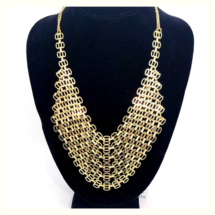 Loops Chain Mail Necklace - Leila Jewels