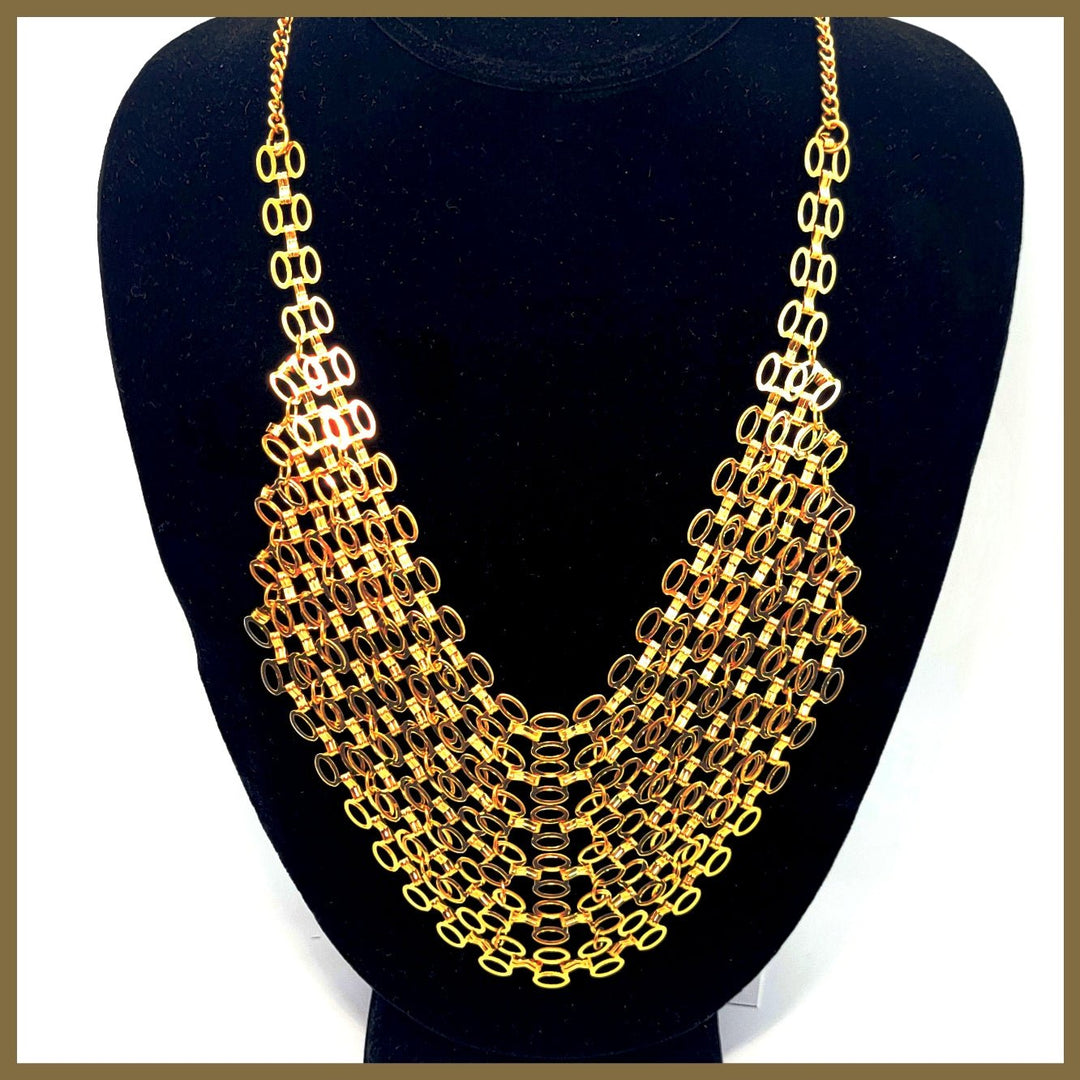 Loops Chain Mail Necklace - Leila Jewels