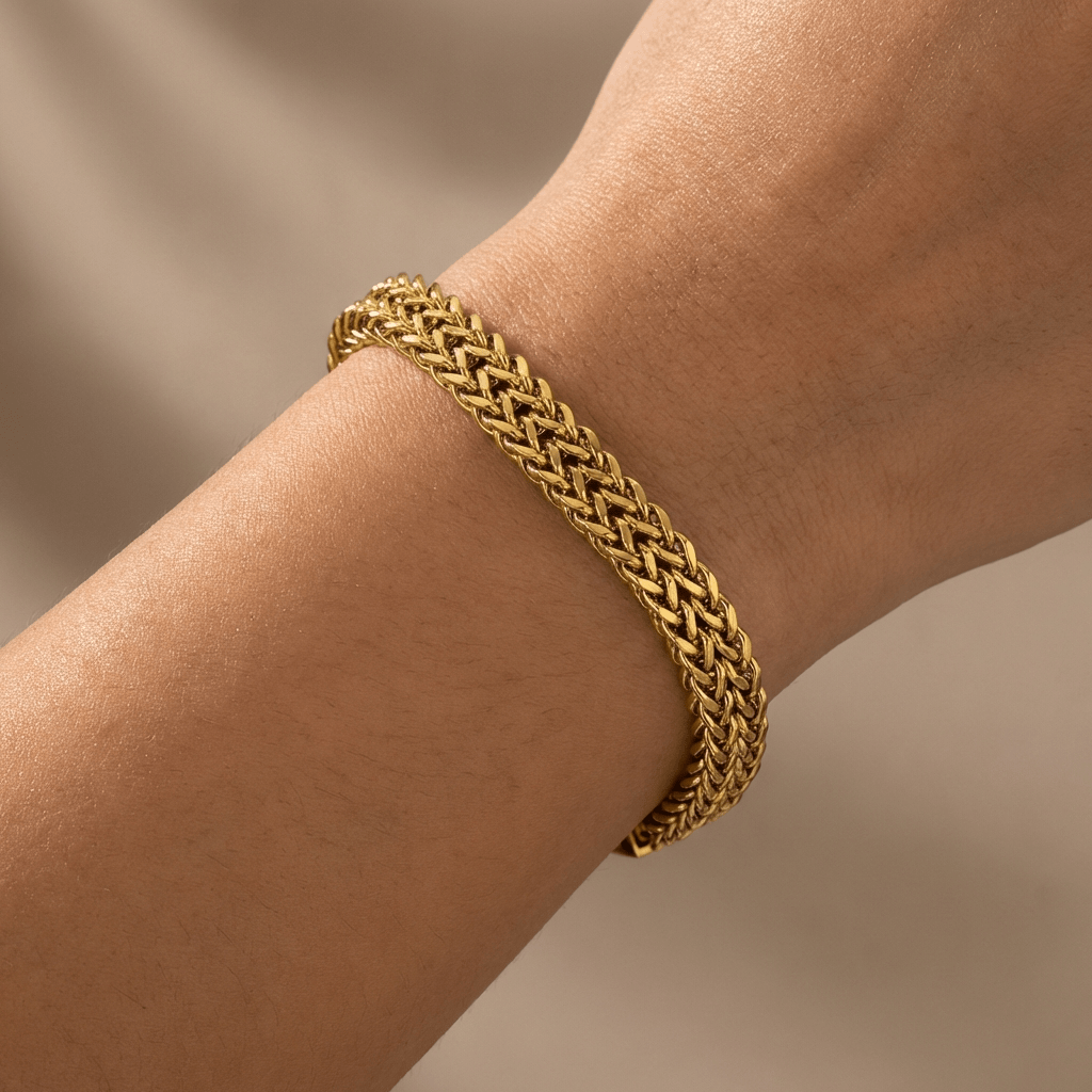 Classic Woven Mesh Link Bracelet - Leila Jewels