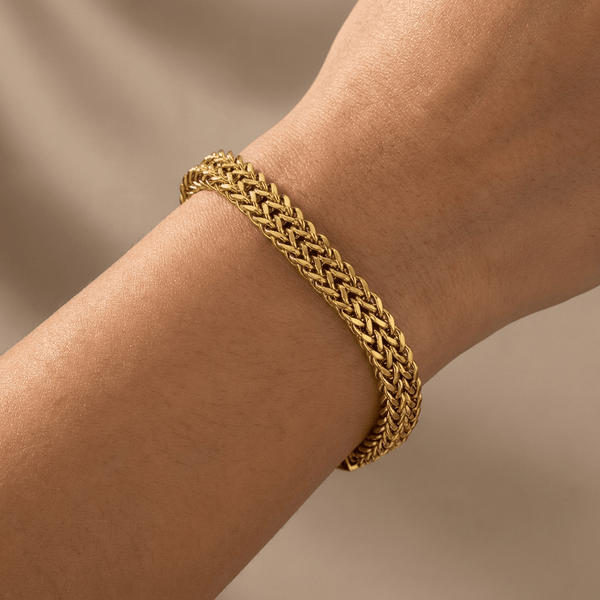 Classic Woven Mesh Link Bracelet - Leila Jewels