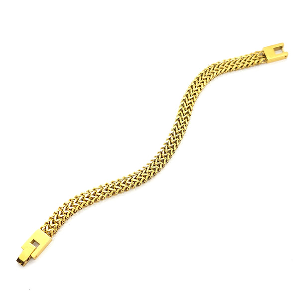 Classic Woven Mesh Link Bracelet - Leila Jewels