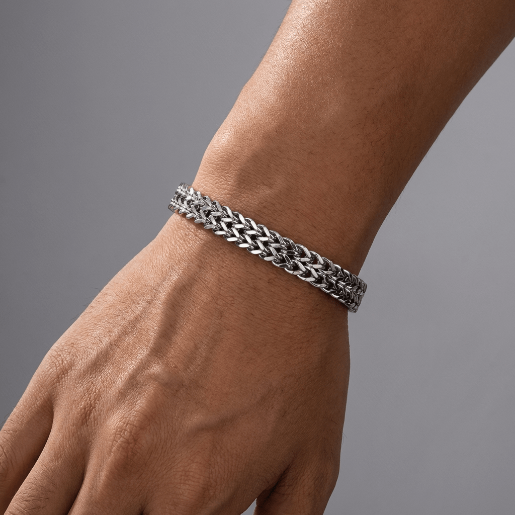 Classic Woven Mesh Link Bracelet - Leila Jewels