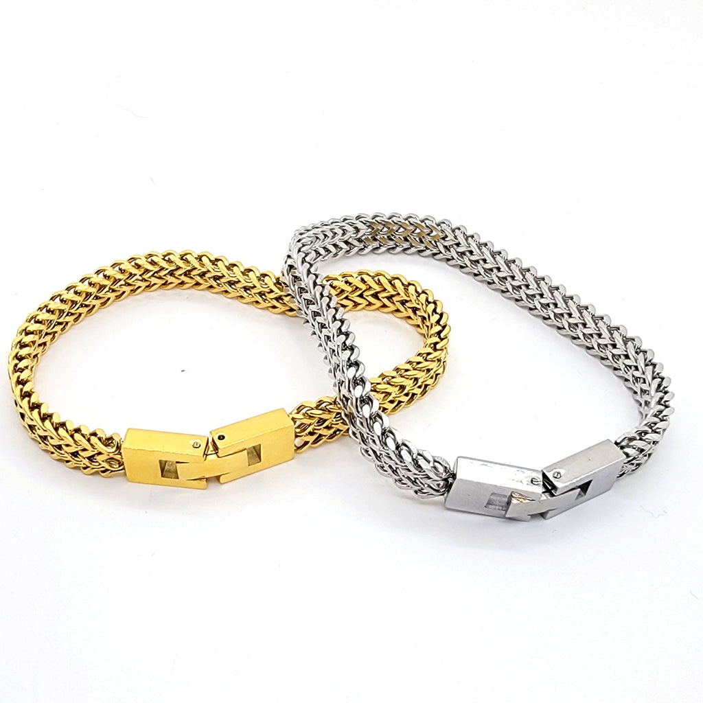 Classic Woven Mesh Link Bracelet - Leila Jewels