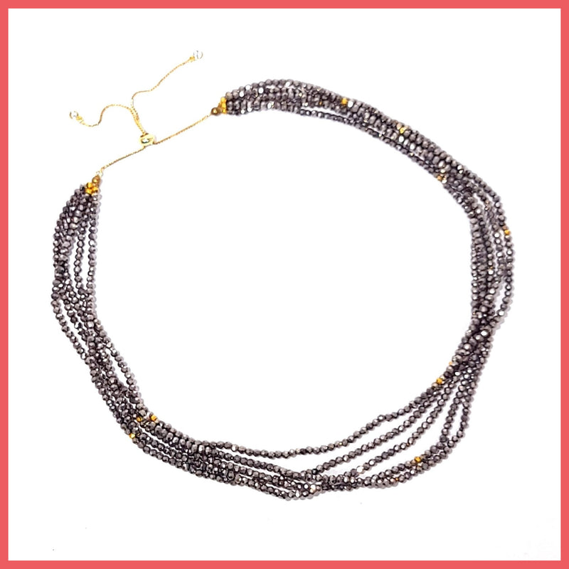 Hematite and Pyrite Necklace