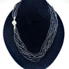 Crystal Bead Multi - strand Necklace - Leila Jewels
