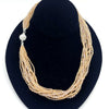 Crystal Bead Multi - strand Necklace - Leila Jewels