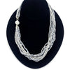 Crystal Bead Multi - strand Necklace - Leila Jewels