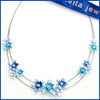 Enamel Flowers Necklace - Leila Jewels