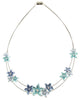 Enamel Flowers Necklace - Leila Jewels