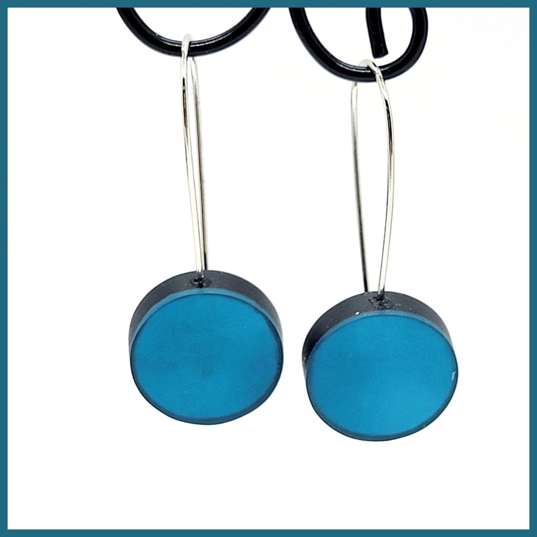 Round Resin Earrings - Leila Jewels