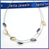 Enamel Leaves Necklace - Leila Jewels