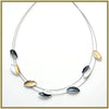 Enamel Leaves Necklace - Leila Jewels