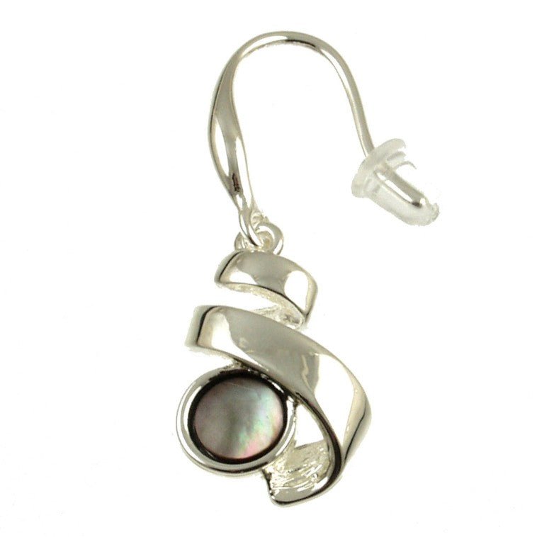 Abalone Ribbon Earrings - Leila Jewels