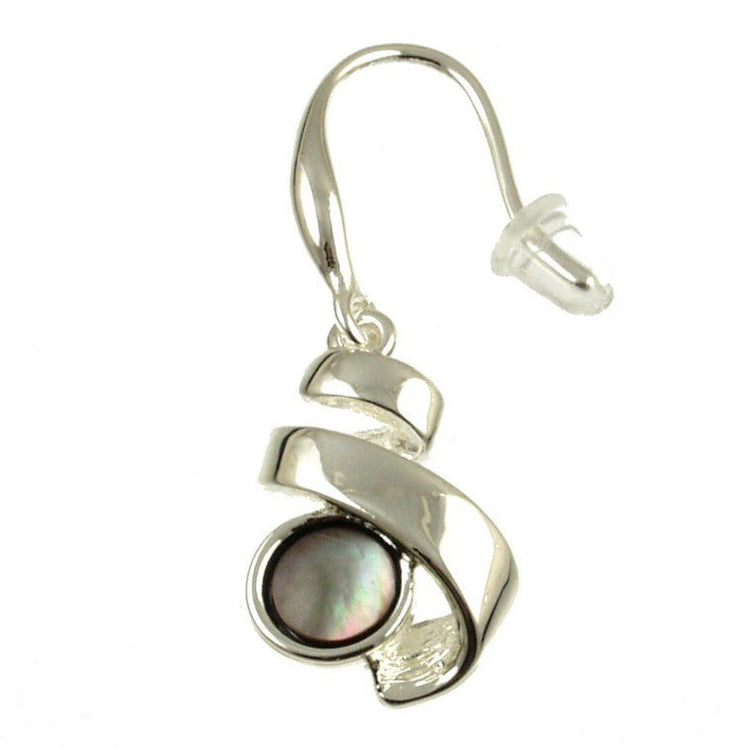 Abalone Ribbon Earrings - Leila Jewels