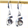 Abalone Ribbon Earrings - Leila Jewels