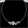 Abalone Ribbon Necklace - Leila Jewels