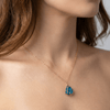 Apatite Striped Pendant Necklace - Leila Jewels