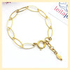 Classic Eyelet Chain Bracelet - Leila Jewels