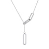 Paperclip Chain Lariat by B. Tiff - Leila Jewels