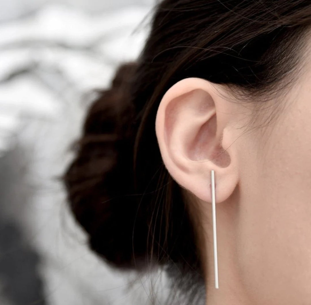 Elongated Ear Studs - Leila Jewels