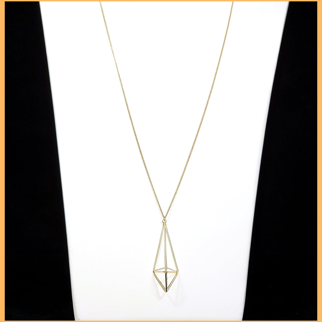 3D Diamond Necklace - Leila Jewels