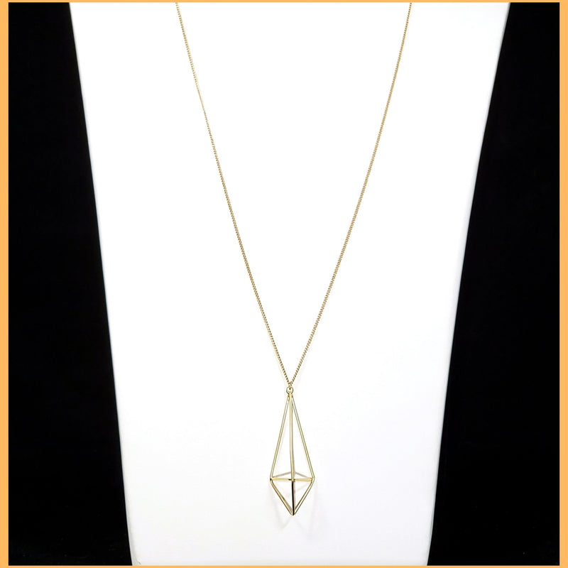 3D Diamond Necklace - Leila Jewels