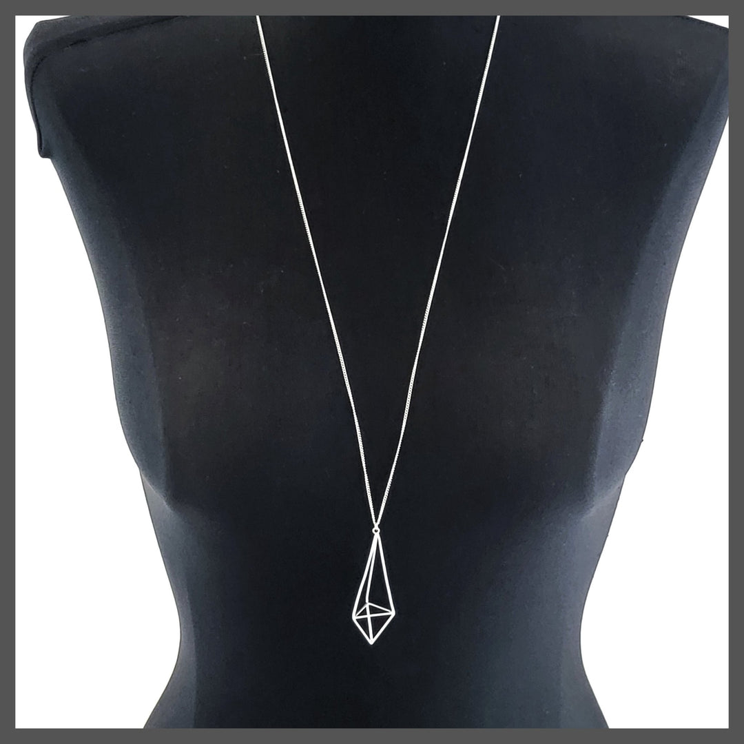 3D Diamond Necklace - Leila Jewels