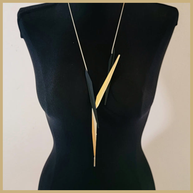 etcetera necklace gold leila jewels