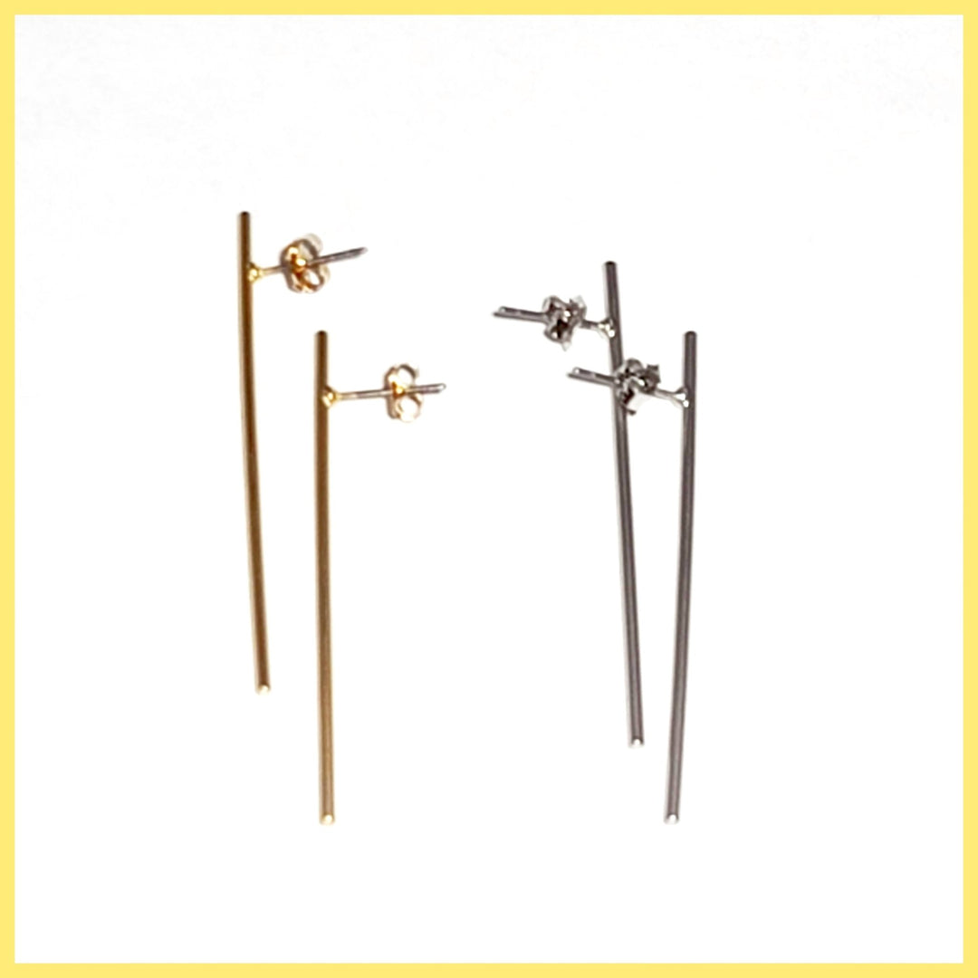 Elongated Ear Studs - Leila Jewels