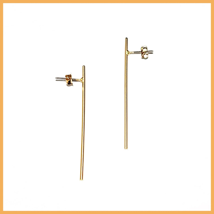 Elongated Ear Studs - Leila Jewels