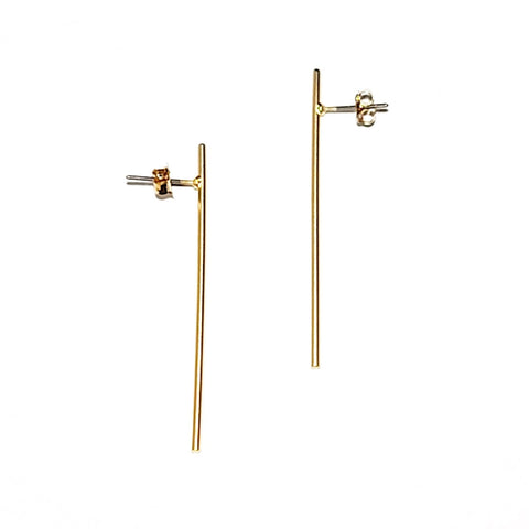 Elongated Ear Studs - Leila Jewels