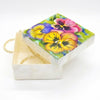 Pretty Pansies Capiz Shell Painted Trinket Box - Leila Jewels