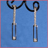 Sterling Pavé Links Earrings - Leila Jewels