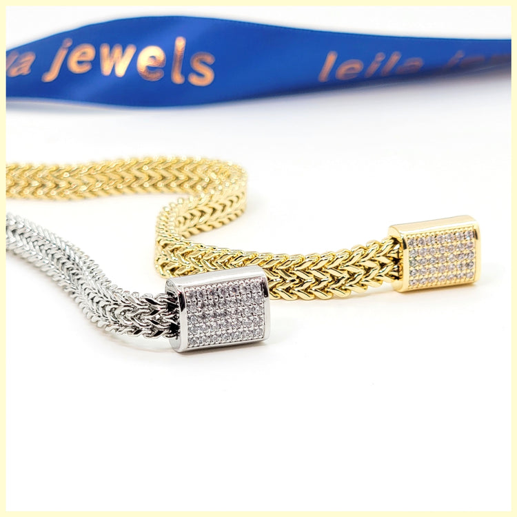 Pavé Clasp Magnet Bracelet - Leila Jewels