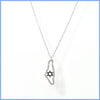 Sterling Pavé Israel Map Necklace - Leila Jewels