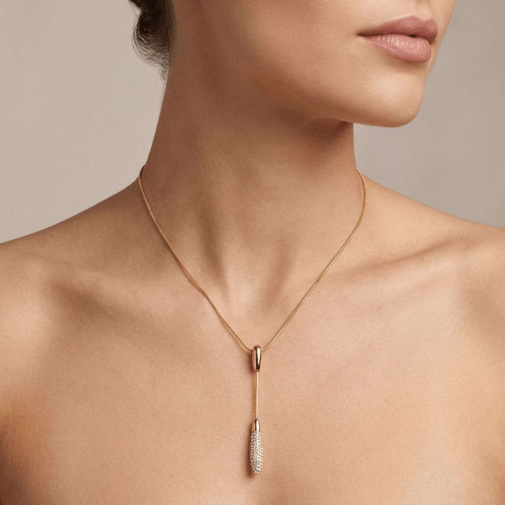 Swarovski Crystal Pavé Pendant Necklace - Leila Jewels