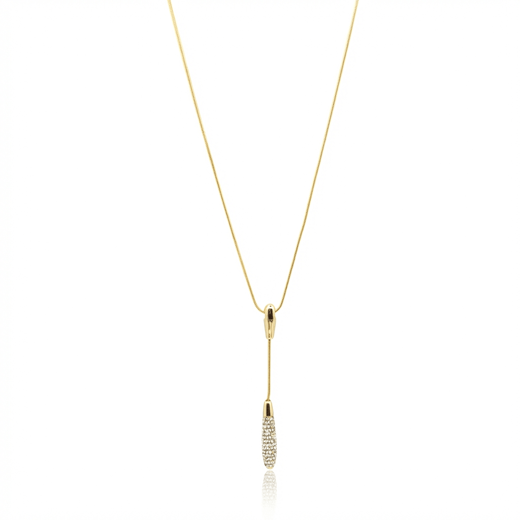 Swarovski Crystal Pavé Pendant Necklace - Leila Jewels