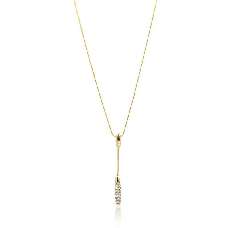 Swarovski Crystal Pavé Pendant Necklace - Leila Jewels