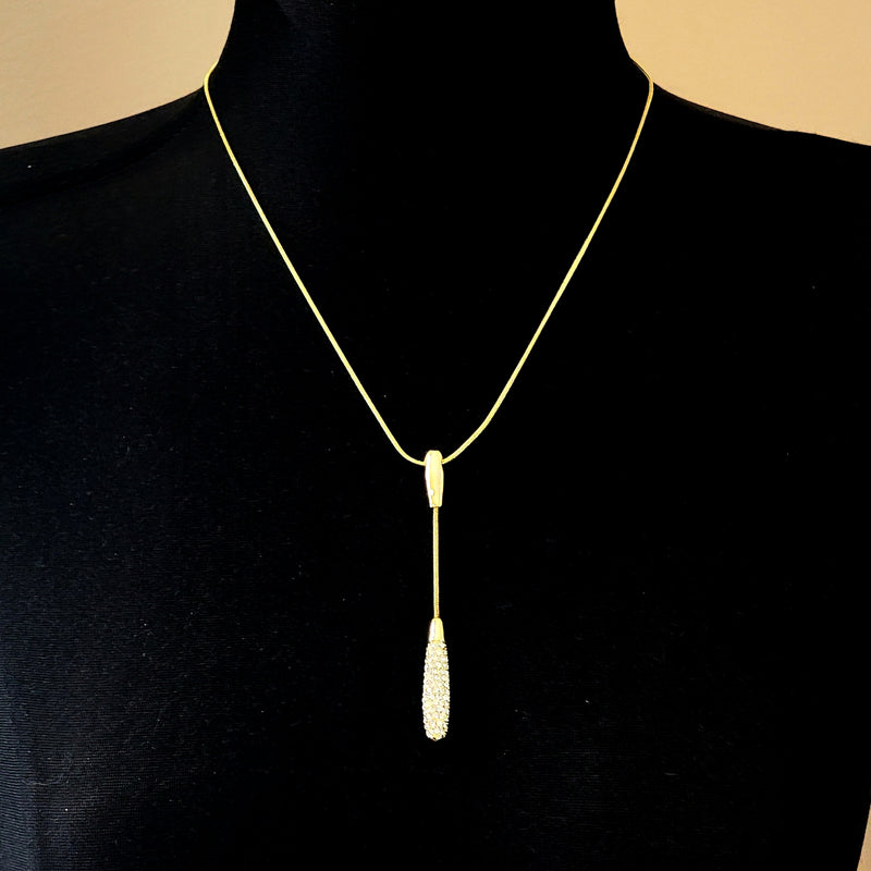 Swarovski Crystal Pavé Pendant Necklace - Leila Jewels