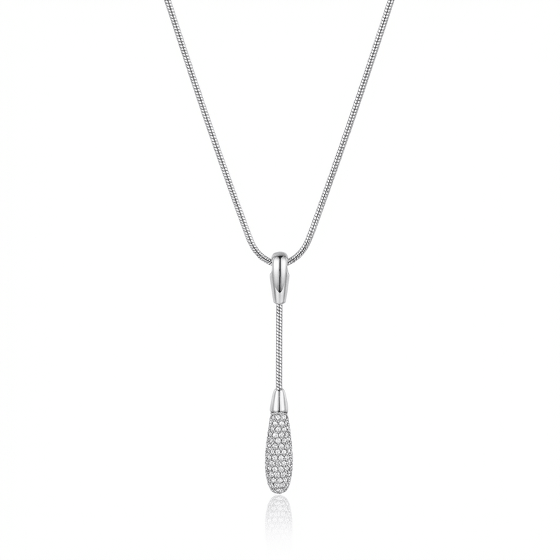 Swarovski Crystal Pavé Pendant Necklace - Leila Jewels
