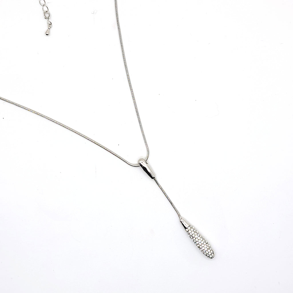 Swarovski Crystal Pavé Pendant Necklace - Leila Jewels