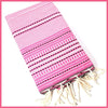 Turkish Towel / Sarong / Beach Towel - Pink Stripe - Leila Jewels