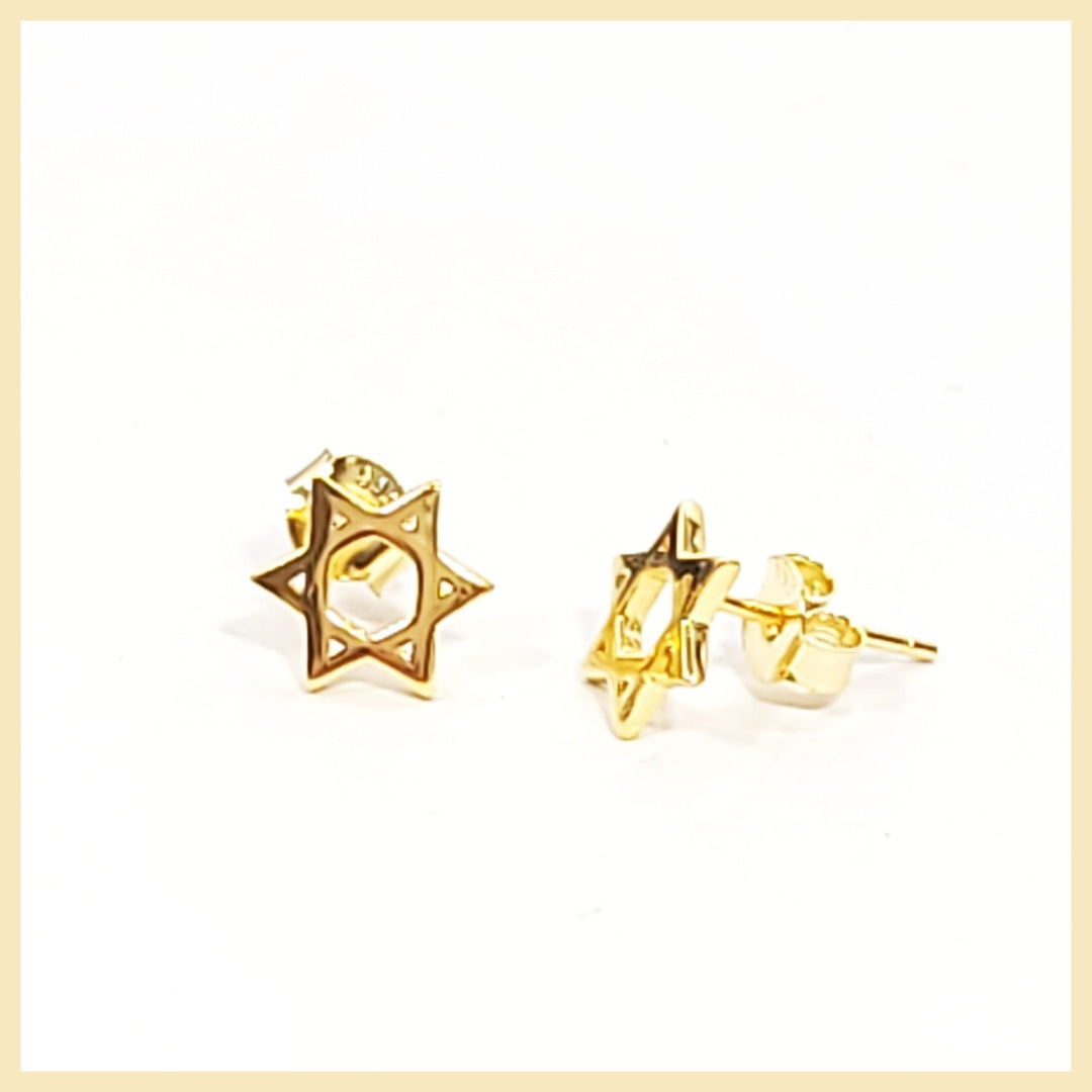 Tiny Star of David Earrings