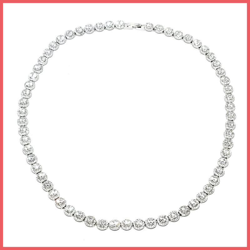 Zirconia Tennis Necklace