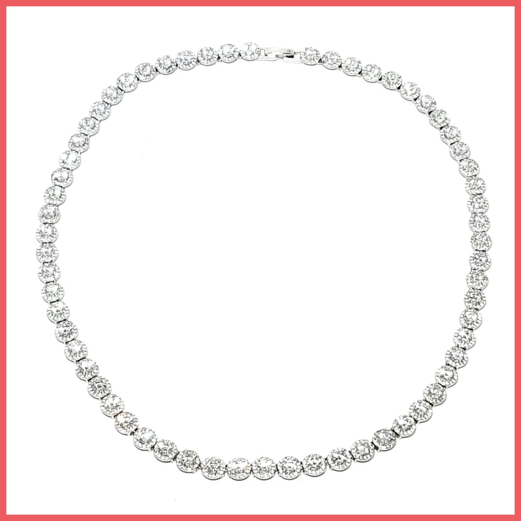Zirconia Tennis Necklace – Leila Jewels